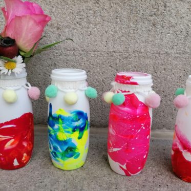 Vase für Kinder Gänseblümchen